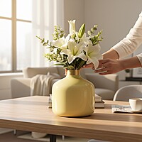 Pastel Yellow Vase
