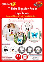 A4 T Shirt transfer paper for light fabric 100 sheets