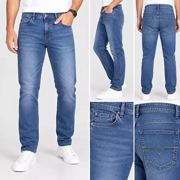 Men’s Medium Blue Washed Slim Fit Jeans