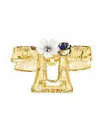 Floral Crystal Claw Hair Clips - Transparent Statement Hair Accessories