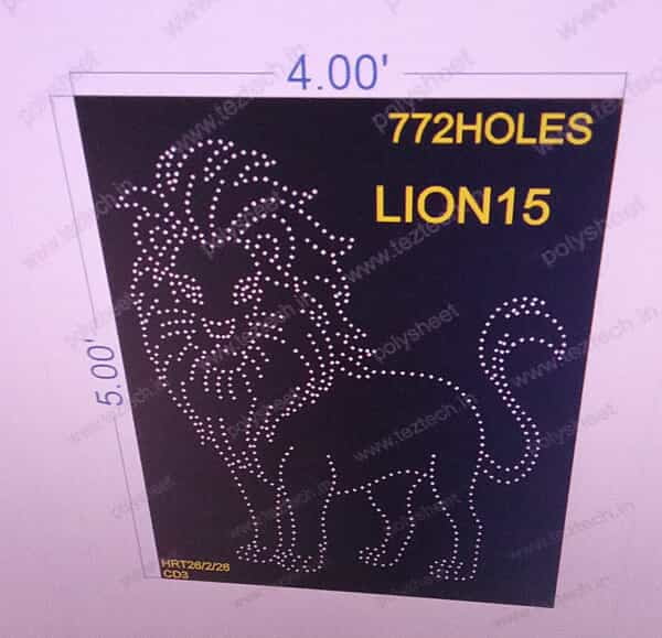 LION15 LION 5X4 FEET 772 HOLES