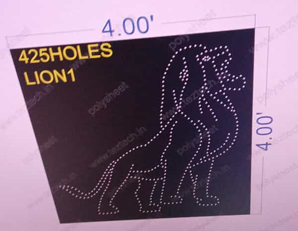 LION1 LION 4X4FEET 492HOLES