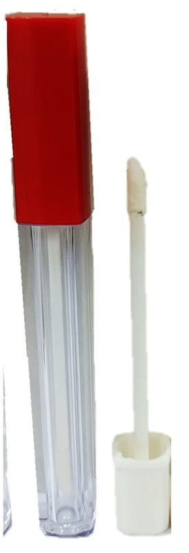 Lipstick - SQUARE - RED Cap - 4/5ml - Tall Container - Acrylic Lipstick - SQUARE - RED Cap - 4/5ml - Tall Container - Acrylic