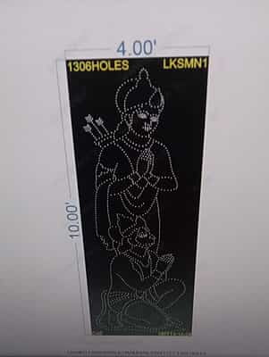 LKSMN1 LAKSHMAN & HANUMAN 10X4 FEET 1306 HOLES