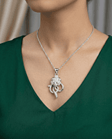 925 Silver Ribbon of Radiance Pendant