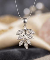 925 Silver Willow Branch Pendant