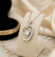 925 Silver Eternal Swirl Floral Pendant