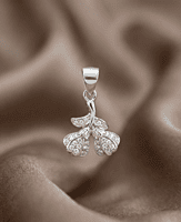 925 Silver Twin Blossom Pendant