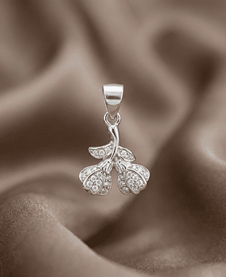 925 Silver Twin Blossom Pendant