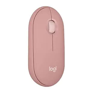 Logitech Pebble Mouse 2 M350s Slim Bluetooth Wireless Mouse, Portable, Lightweight, Customisable Button, Quiet Clicks, Easy-Switch for Windows, macOS