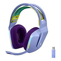Logitech G733 Lightspeed RGB Wireless Gaming Headset (Lilac) – 40mm Drivers | Noise Cancellation