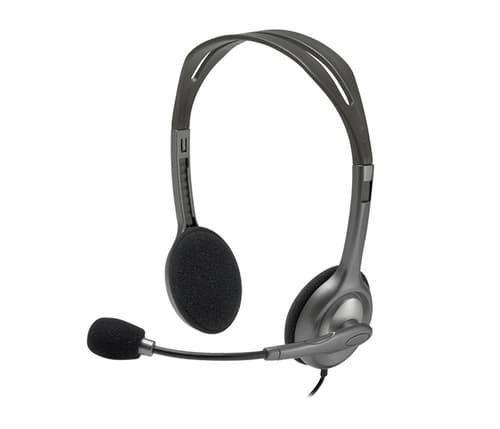 Logitech H110 Stereo Headset – 3.5mm Plug | Over-Ear | Fixed Mic | PC Compatible