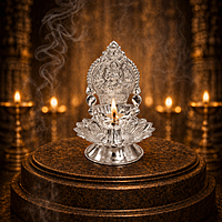 Silver Lotus Kamatchi Diya