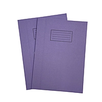Janrax A4 Purple 80 Pages Feint and Ruled Exercise Book