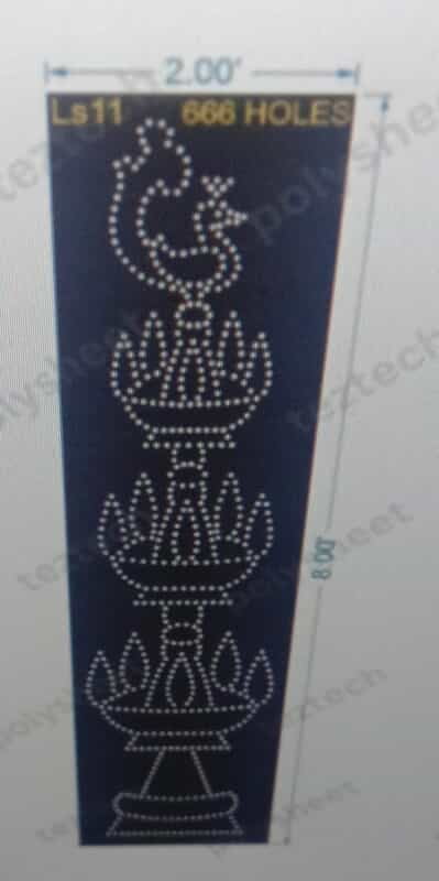 LS11 LAMP STAND 8X2 FEET 666HOLES