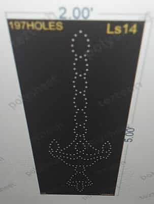 LS14 LAMP STAND SX2 FEET'97HOLES