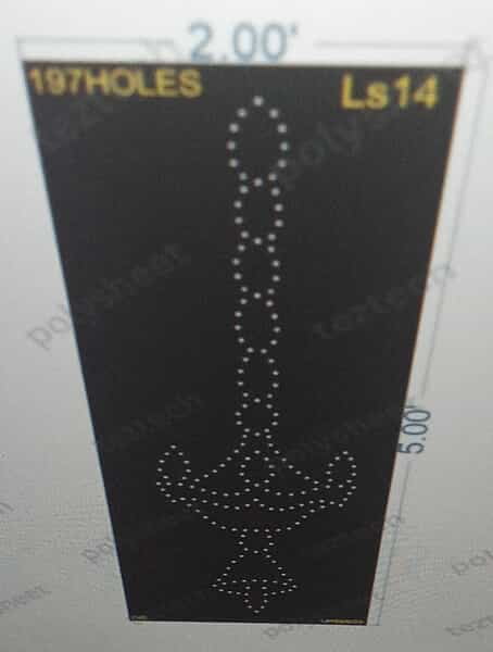 LS14 LAMP STAND SX2 FEET'97HOLES