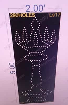 LS17 LAMP STAND 2x5FEET 290HOLES