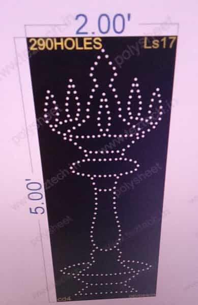 LS17 LAMP STAND 2x5FEET 290HOLES