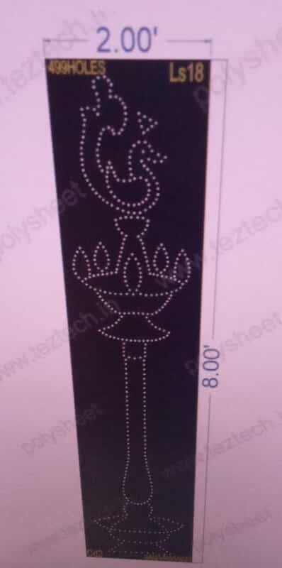 LS18 LAMP STAND 2X8 FEET 499HOLES
