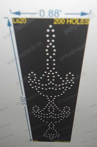 LS20 LAMP STAND 3X0.88 FEET 200HOLES