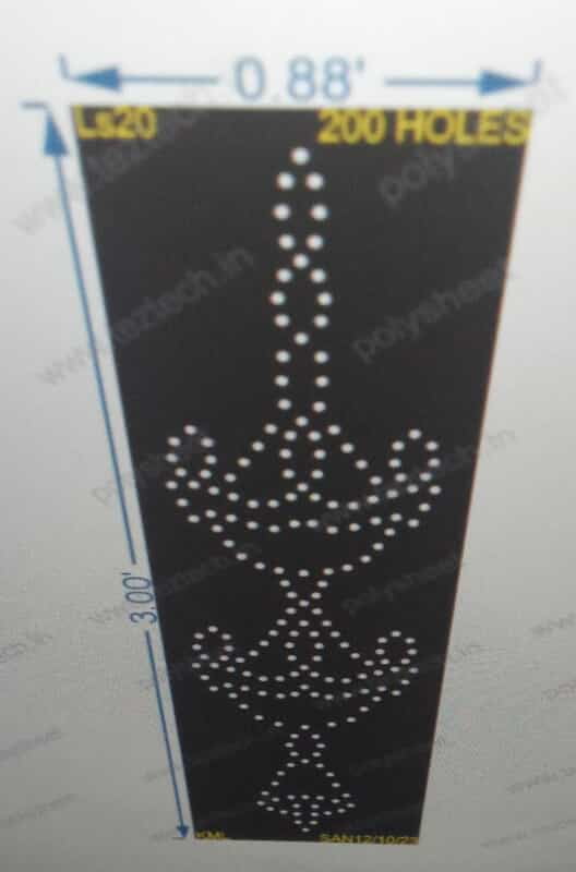 LS20 LAMP STAND 3X0.88 FEET 200HOLES