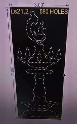 LS21.2 LAMP STAND 1 PART 7X3 FEET 580 HOLES