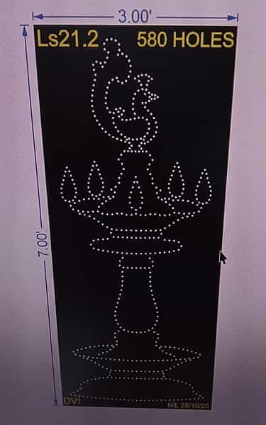 LS21.2 LAMP STAND 1 PART 7X3 FEET 580 HOLES