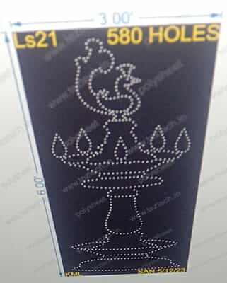 LS21 LAMP STAND 6X3FT 580 HOLES