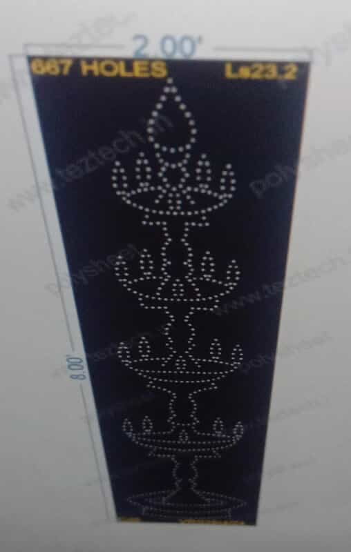 LS23.2 LAMP STAND 8X2 FEET 667 HOLES