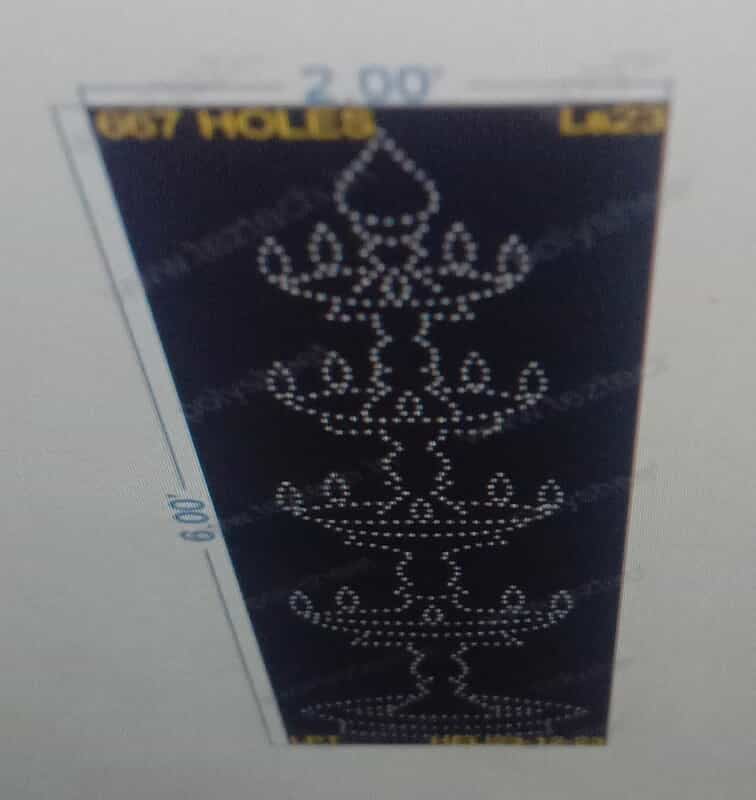 LS23 LAMP STAND 6X2 FEET 667HOLES