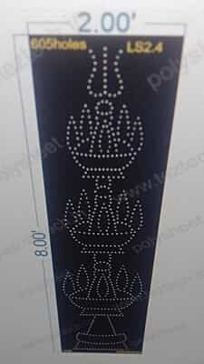 LS2.4 LAMP STAND 8X2 FT 605 HOLES