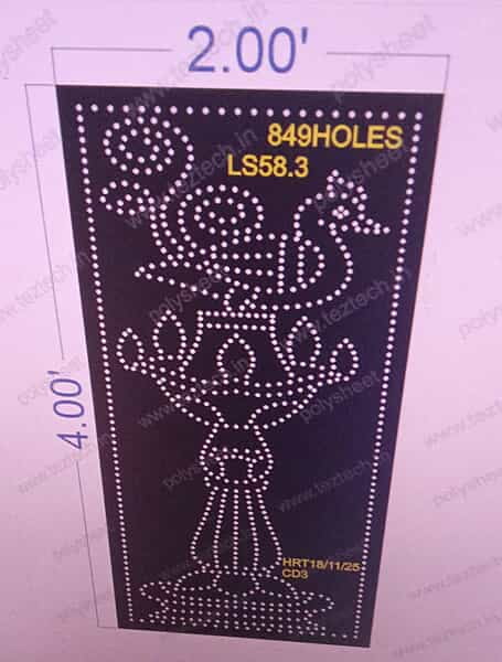 LS58.3 LAMP STAND 1 PART 4X2 FEET 849 HOLES