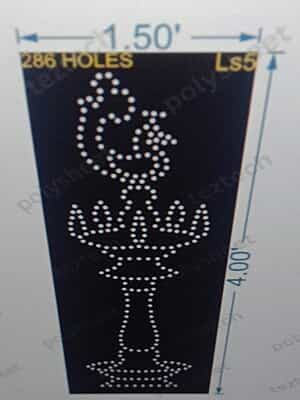 LS5 LAMP STAND 4X1.50 FEET 286 HOLES