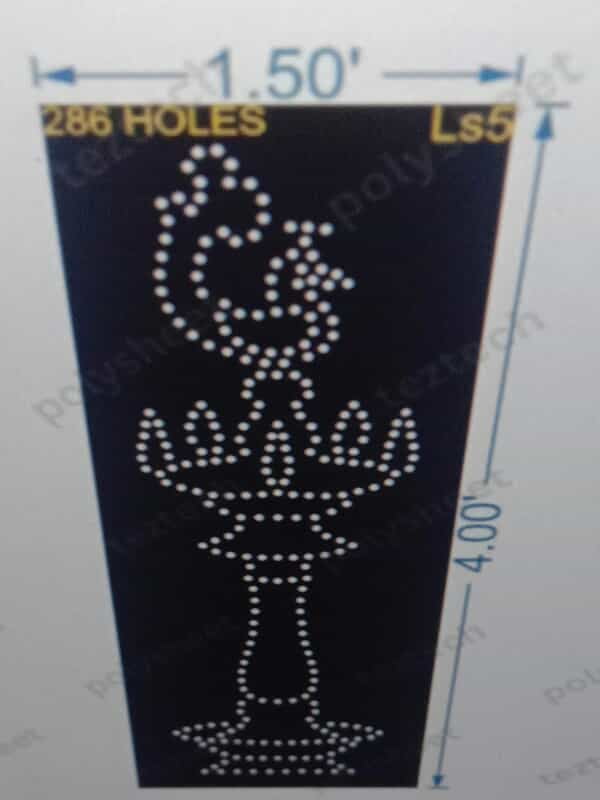 LS5 LAMP STAND 4X1.50 FEET 286 HOLES
