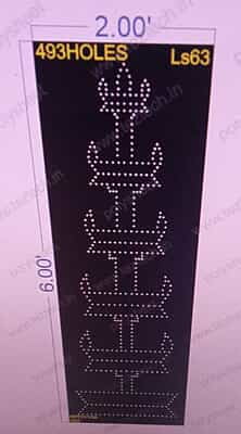 LS63 LAMP STAND 1 PART 6X2 FEET 493 HOLES
