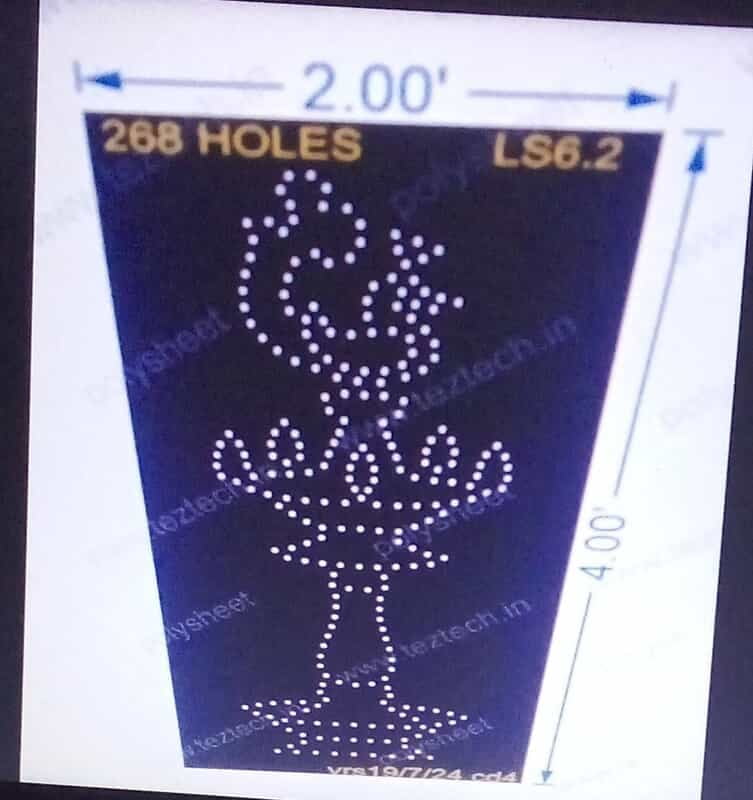 LS6.2 LAMP STAND 4X2 FEET 268HOLES