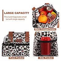 Leopard Print insulated Lunch bag