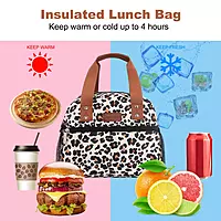 Leopard Print insulated Lunch bag