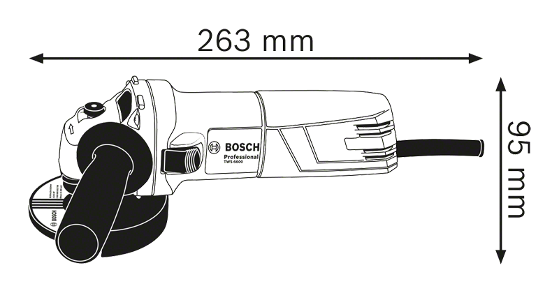 Bosch Professional GWS 600 Angle Grinder - 670W, 100mm, M10 (Blue), Multipurpose