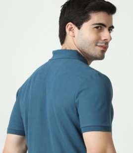 M & S POLO T SHIRTS ROYAL BLUE