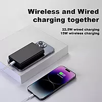 Champion 10000mAh Metallic Magnetic Wireless Power Bank – PD Fast Charging for iPhone & Android