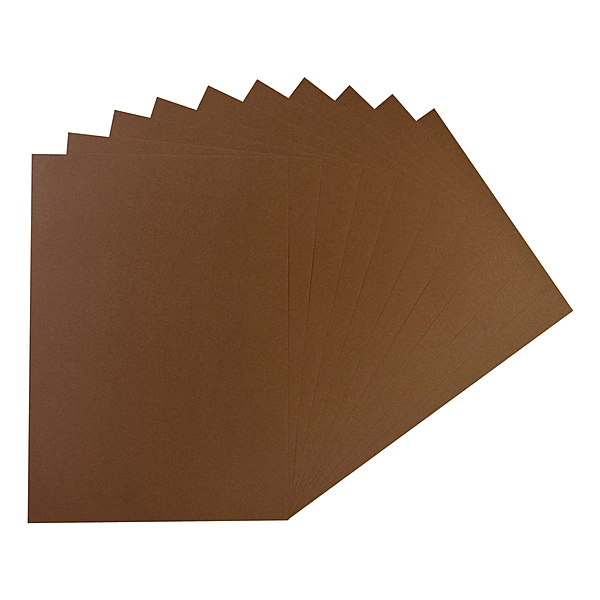Pack of 50 A5 Brown Coloured Card 160gsm Sheets
