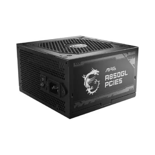 MSI Mag A850GL PCIe5 850W Gold ATX 3.1 Fully Modular PSU – 80 Plus Gold
