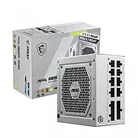 MSI MAG A850GL PCIe5 White 850W Gold ATX 3.1 Fully Modular PSU – 80 Plus Gold