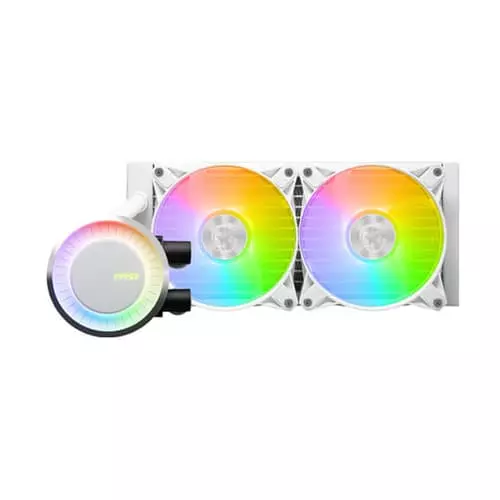 MSI MAG CoreLiquid E240 ARGB CPU Liquid Cooler – 240mm AIO  White