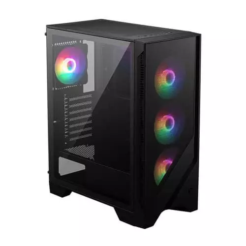 MSI MAG Forge 120A Airflow ATX Mid Tower Case – Tempered Glass | 6 Fans | 1 Year Warranty
