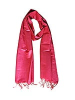 Magenta Cotton Silk Solid Dupatta