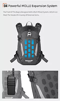 Rhinowalk Mechanic X Magnetic Backpack - Waterproof & Durable with Molle System Rhinowalk Mechanic X Magnetic Backpack - Waterproof & Durable with Molle System