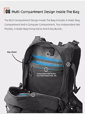 Rhinowalk Mechanic X Magnetic Backpack - Waterproof & Durable with Molle System Rhinowalk Mechanic X Magnetic Backpack - Waterproof & Durable with Molle System